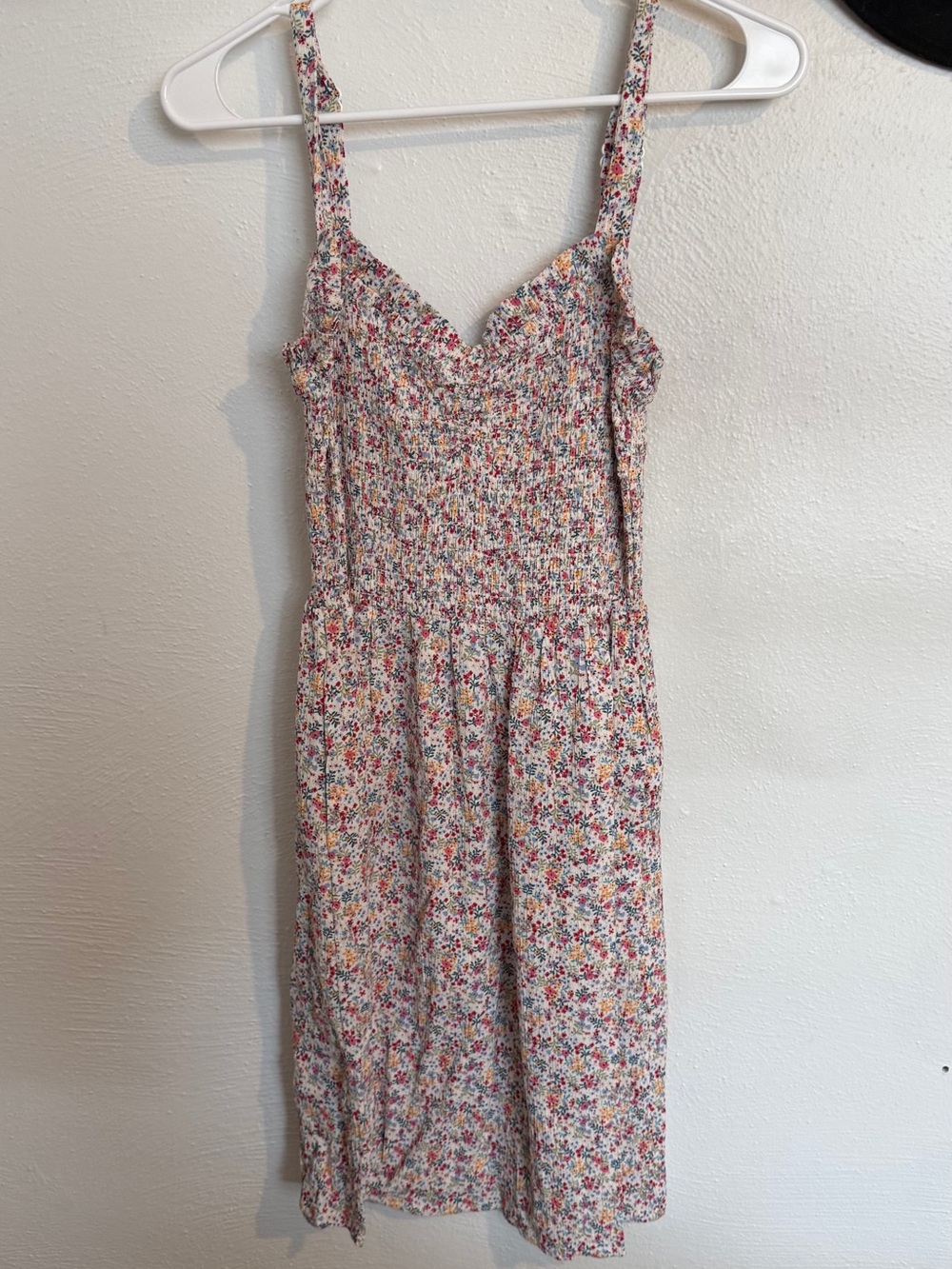 Market & Spruce Floral Smocked Midi Dress with Multicolor Accents